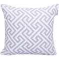 thumbnail image 4 of Accent Home Printed Cushion Covers Set of 4 - Decorative Square Throw Pillow, Indoor & Outdoor Cotton Cushion Cases , Geometric Design Silver Pillowcases for Home Sofa - Bed - Couch 18 x 18 Inch, 4 of 5