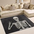 thumbnail image 2 of Dreamtimes Yes Skull Area Rug, 4'x5' Pet & Child Friendly Carpet for Living Room Bedroom Dining Room,Indoor Outdoor Soft Rug Washable Non Slip Comfortable Area Rug, 2 of 6