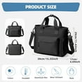 thumbnail image 4 of SYCNB Large Insulated Lunch Tote Bag with Shoulder Strap - Adult Lunch Box for Women Men, Work Lunch Bag with Water Bottle Holder, Black, 4 of 11