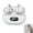 YYK Q71 White AI, variant on Zero-Pressure Open Ear Earbuds,Clip On Headphones,5.3 Bluetooth Digital Case,6 Display with Earbuds Charging
