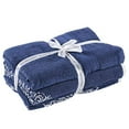 thumbnail image 4 of Amrapur Overseas Artesia Damas Ensemble d'Essuie-mains en Jacquard Réversible de 6 Pièces (Indigo), 4 of 5