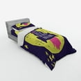 thumbnail image 2 of Ambesonne Saying Bedding Set 3 Pcs, Rocket Space Moon Love, Twin XL, Yellow Indigo, 2 of 2