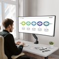 thumbnail image 4 of MOUNT PRO Single Monitor Mount for 22-43 inch Ultrawide Computer Screen, Premium Aluminum Heavy Duty Monitor Arm Desk Mount Holds 6.6lbs to 33lbs, Gas Spring Full Motion Monitor Stand, VESA Mount, 4 of 4