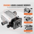 thumbnail image 3 of VEVOR Hydraulic Wood Log Splitter Pump Kit Gear Pump 16GPM 2 Stage with Valve, 3 of 9