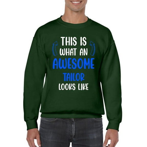 Awesome Tailor Looks Like Sweatshirt Men -Smartprints Designs, Male Small