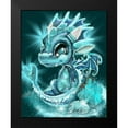 thumbnail image 2 of December - Turqouise - Birthstone Lil Dragonz 15x18 Black Modern Framed Museum Art Print Titled - Sheena Pike Art And Illustration, 2 of 5
