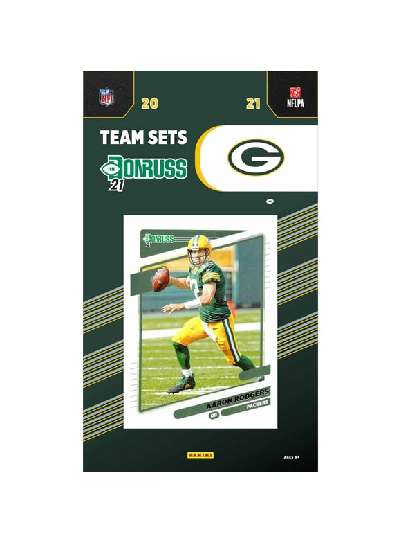 2021 Panini NFL Donruss Green Bay Packers Football Team Set