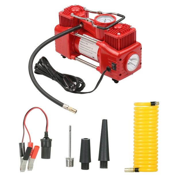 Dual cylinder outlet air compressor 12v
