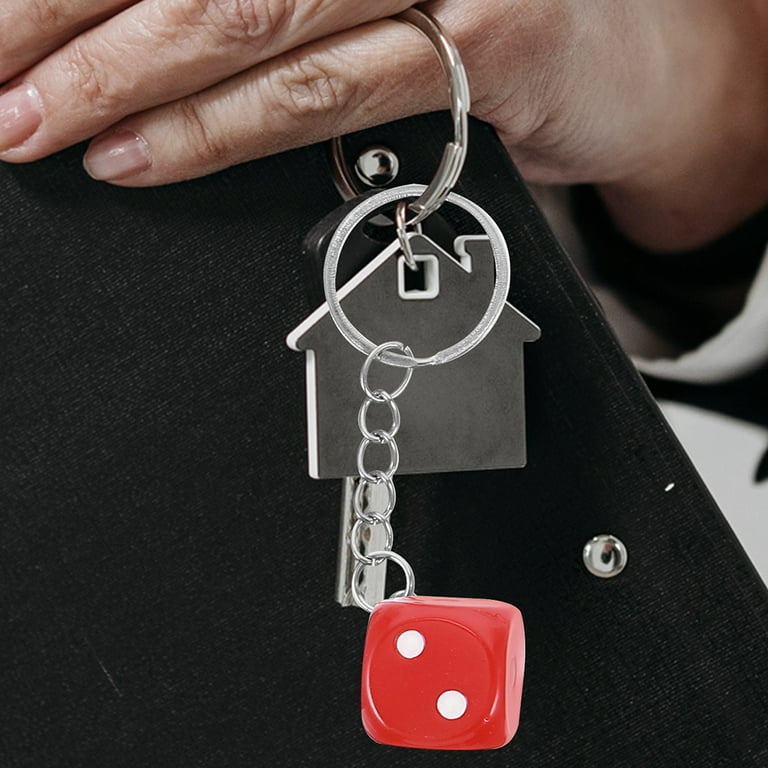10 Pcs Dice Keychain Charm Keychains for Backpacks Mini 10 Pcs Dice Keychain Charm Keychains for Backpacks Mini