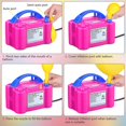 thumbnail image 5 of Portable Dual Nozzle Rose Red 110v 600w Electric Balloon Blower Pump/electric Balloon Inflator For Decorations, 5 of 5