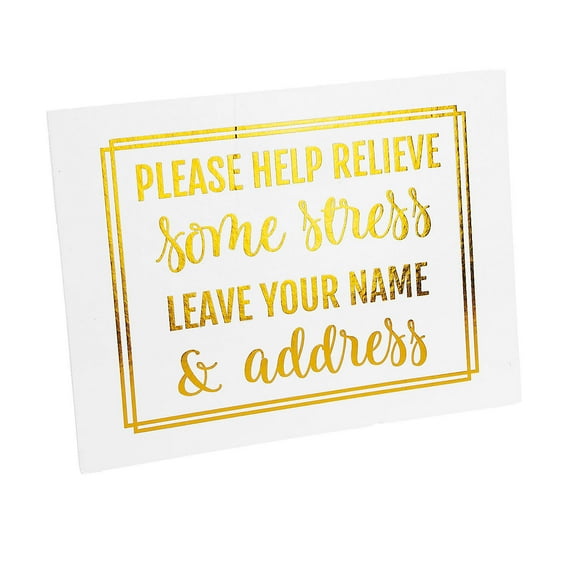 Bridal Shower Address Sign - Party Decor - 1 Piece