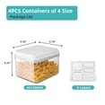thumbnail image 2 of Set de recipientes herméticos Ankou 1000 ml x4 apilables sin BPA, 2 of 6