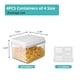 thumbnail image 2 of Set de recipientes herméticos Ankou 1000 ml x4 apilables sin BPA, 2 of 6