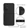 thumbnail image 4 of For Samsung Galaxy A32 5G Case ,Sturdy Phone Case for Galaxy A32 5G 6.5 inch ,Takfox Shockproof Protection Heavy Duty Armor Hard Plastic & Rubber Rugged Bumper 2-in-1 Case Cover,Black, 4 of 6