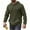 Army Green, variant on Mens Hoodies Long Sleeve Textured Hooded Sweatshirt Casual Lightweight Pullover Drawstring Hoodie With Kanga Pocket,Size M-3XL