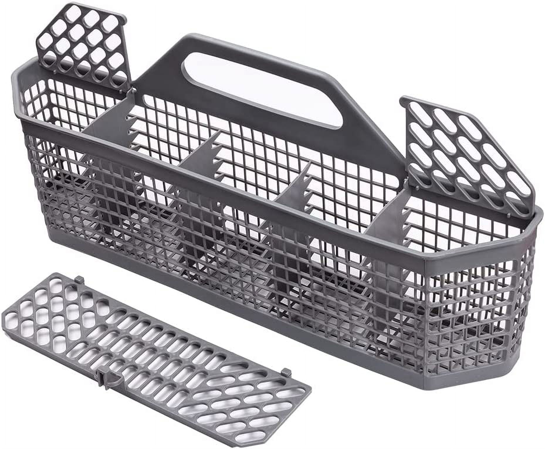 Universal Dishwasher Cutlery Basket Replacement WD28X10128 Dishwasher Utensil Silverware Basket, Compatible with Part No. AH959351, EA959351, PS959351, WD28X10127, WD28X10132