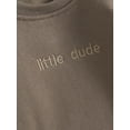 thumbnail image 6 of Bagilaanoe Newborn Baby Boy Oversized Romper Sweatshirt Long Sleeve Bodysuit Letter Print Pullover 3M 6M 12M 18M Infant Casual Tee Tops, 6 of 9