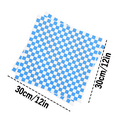 thumbnail image 5 of Papapt 100 Sheets Checkered Dry Waxed Paper Sheets 12x12"Premium Grease Resistant Wax Paper Sheets for Food Classic Checkered Food Basket Liners Sandwich Paper Food Wrapping Paper Food Baskets/ J02, 5 of 8