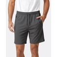 thumbnail image 5 of Athletic Shorts For Men 3 Pack Casual Shorts 8" Basketball Gym Shorts With Zipper Pockets Black, Charcoal, Heather Gray Size L, 5 of 8