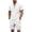 White, variant on SOOMLON Mens 2 Piece Short Sets Big and Tall Henley Linen T Shirts Side Tie Jogger Shorts Summer Beach Outfits Sets