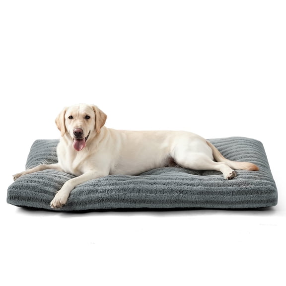 XL Dog Beds for Large Dogs, Machine Washable Dogs Pillow, Pet Bed, Dog Crate Bed Small, Pet Kennel Pillow, Gray, 40inch