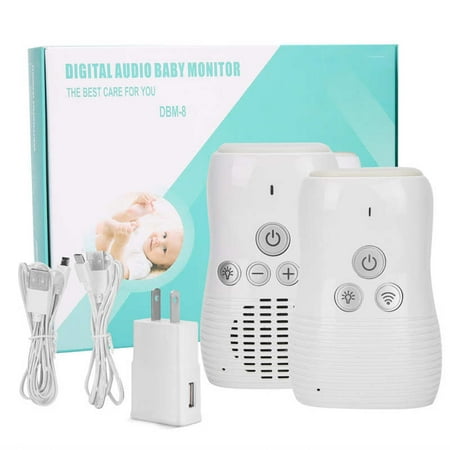 Baby Audio Monitor Two-Way Talk Infant Intercom Wireless Night Light Home Security Device kids US Plug