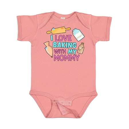 

Inktastic I Love Baking with My Mommy Gift Baby Girl Bodysuit