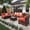 Burgundy, variant on ELPOSUN 5 Pieces Patio Furniture Set, Outdoor Furniture Sectional Rattan Sofa for Backyard Garden (Dark Grey)