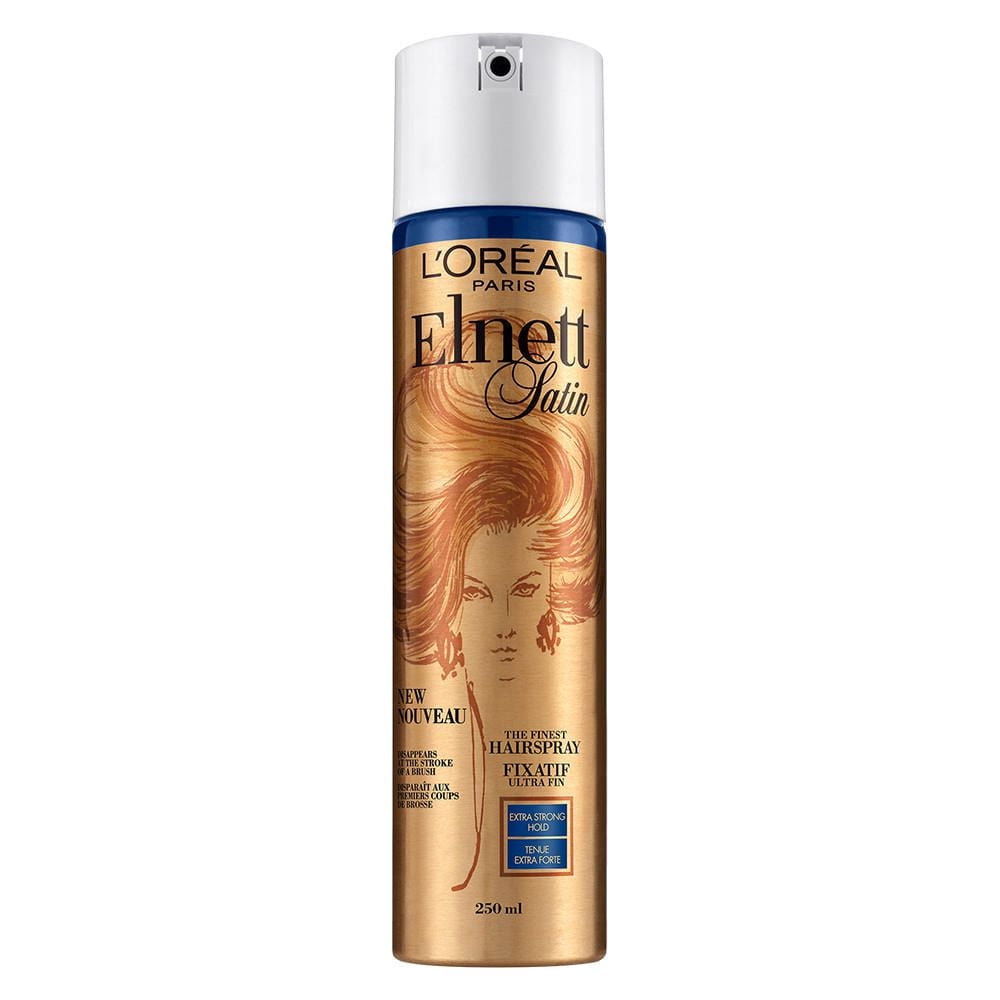 L'Oréal Paris Fixatif Tenue Plus forte Ultra Fin Elnett Satin, 250 mL