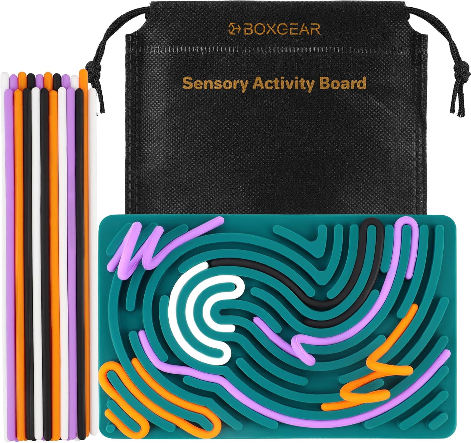 Sensory Activity Board Silicone Fidget Toy Sensory Fidget Toys for Kids 8-12 | Quite Fidget Toy for Classroom, Autism Sensory Activities Toy for Calming, Anxiety, ADHD