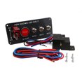 thumbnail image 1 of Btafrte Interruptores LED 12 V 5 en 1 Panel Control Interruptor LED para Vehículos Carreras, 1 of 9