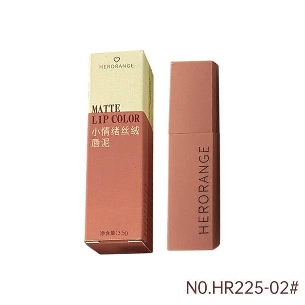 Lápiz labial Lip Mud Velvet Matte Lip Gloss Lápiz labial mate de larga duración que no se desvanece 3,5 g de brillo de labios