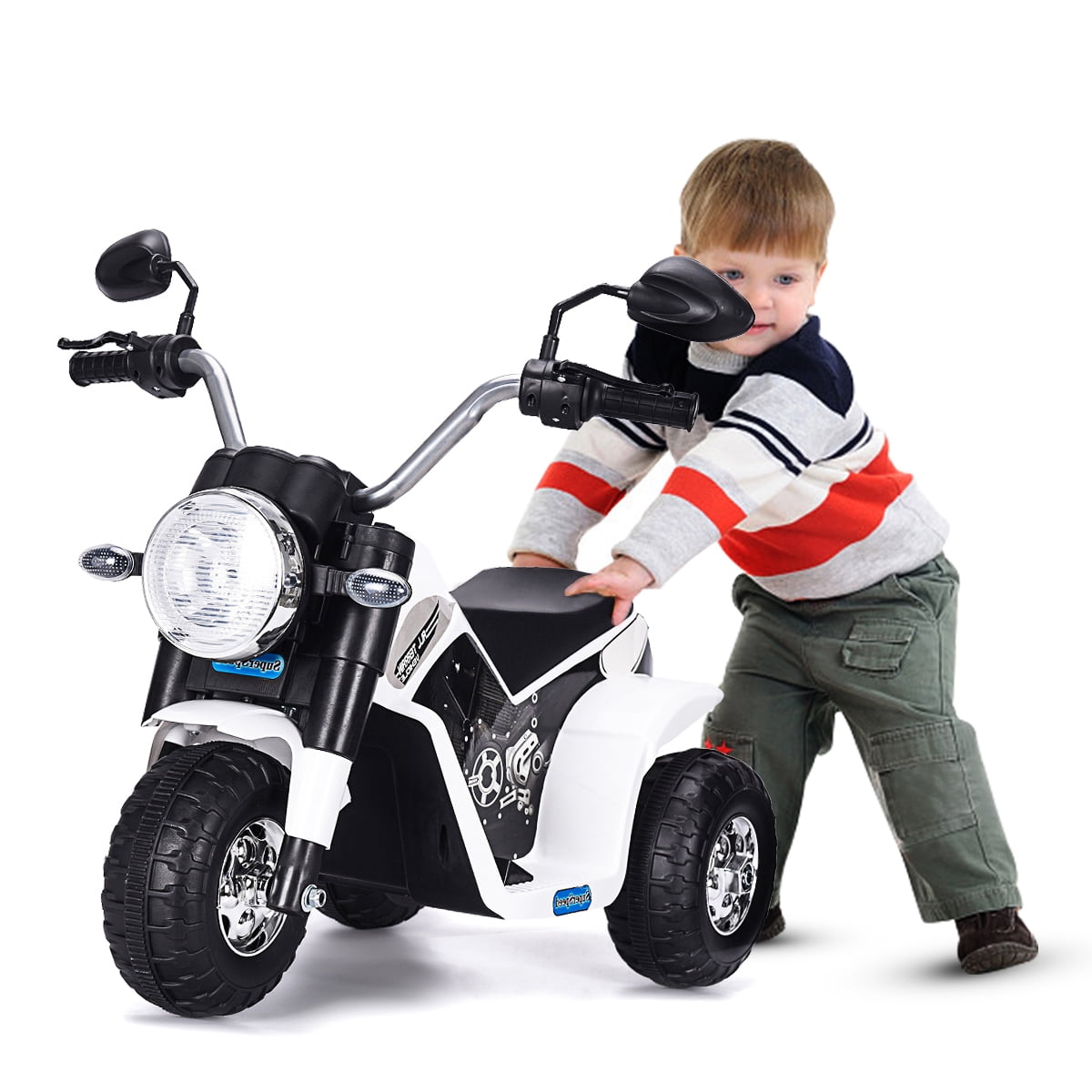 TOBBI Kids Ride On Motorcycle 6V Battery Powered Electric Toy 3Wheel