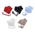thumbnail image 6 of Rodiuiu Knitted Triangle Scarf with Adjustable Strap, Hollow Crochet Design Headscarf, Multi-Purpose Headband Turban Hair Accessory for Travel And Daily Wear, 6 of 6