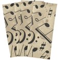 thumbnail image 2 of Kitchen Towels Retro Musical Notes Pattern Cleaning Towel Absorbent Hand Towels Tea Towels for Home Restaurant Dish Clean 28" x 18", 1PC Washcloth Gift, 2 of 7