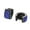 Black Blue, variant on Stainless Steel Cubic Zirconia Hoop Earrings for Men Women Round Huggie Hinged Statement Ear Studs Silver White