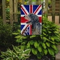 thumbnail image 2 of Irish Wolfhound with English Union Jack British Flag Garden Flag, 2 of 5