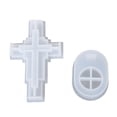 thumbnail image 1 of Novedad, portavelas cruzado, moldes de resina, candelabro de silicona, molde de fundición de epoxi, moldes de fundición de resina para fabricación de joyas, 1 of 5