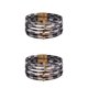 thumbnail image 2 of Minnieouse magnética Multicapas Hebilla magnética Cuero Día de San Valentín Regalos Pulseras Joyas Negro Blanco Cheque Type2 NO2, 2 of 6