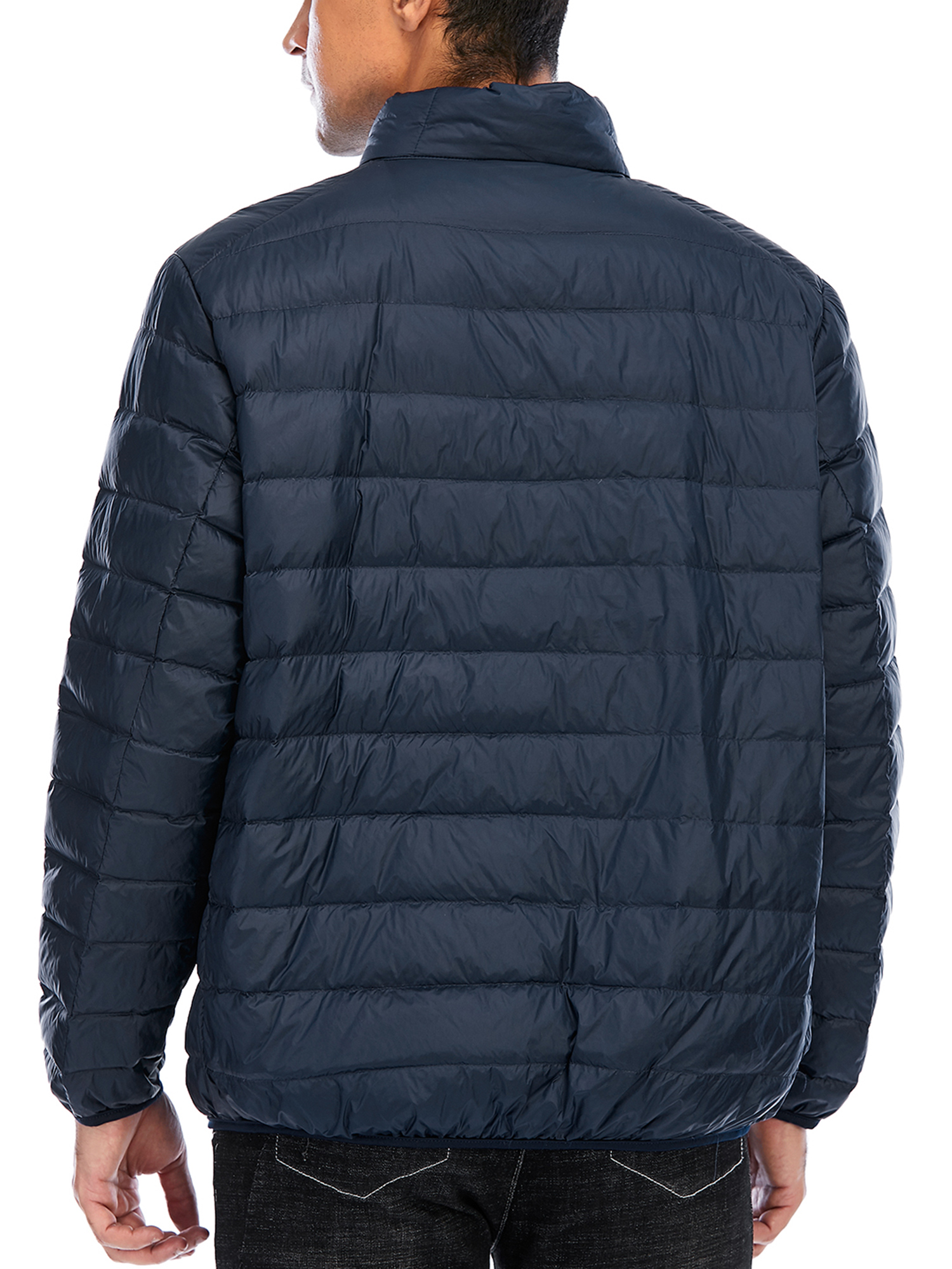 Men's Big & Tall Packable Zipper Puffer Down Jacket Lightweight Water Resistant Down Jacket Insulation Winter Warm Windproof Puffer Jacket - image 4 of 8