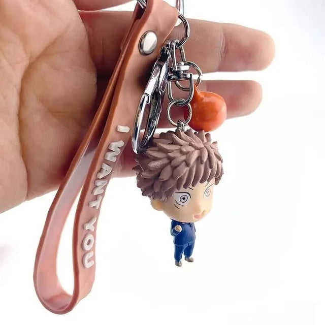 Figura de Anime versión Q Jujutsu Kaisen llavero Satoru Gojo Itadori Yuji Fushiguro Megumi figura de acción niño juguete para regalo colección