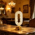 thumbnail image 5 of Battery Powered LED Night Light Decorative Table Lamp, Diamond-Cut Crystal Style with Gold Base, Portable Bedside Light for Bedroom, Party, Kids, 5 of 5