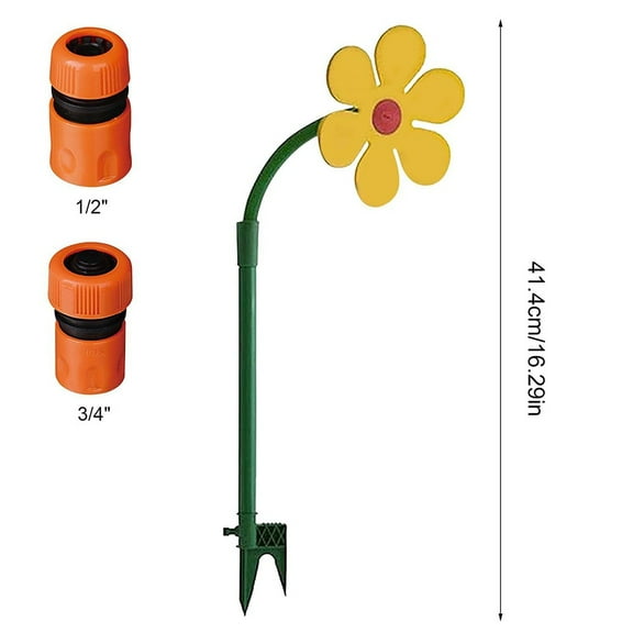 Dancing Daisy Garden Sprinkler: 720° Rotating Water Feature for Lawn Fun!