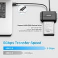 thumbnail image 2 of Adaptador Unitek IDE/SATA a USB C 3.0 para HDD/SSD de 2,5/3,5 pulgadas, 2 of 7