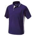thumbnail image 2 of Charles River Apparel 3810 Men's Color Blocked Wicking Polo-Purple/White-L, 2 of 2