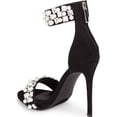 thumbnail image 6 of Lauren Lorraine Sizzle Black Pearl & Gem Embellished High Heel Two Piece Sandals, 6 of 6