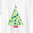 thumbnail image 3 of Star Wars - Character Christmas Tree Women's Short Sleeve Graphic T-Shirt, 3 of 5