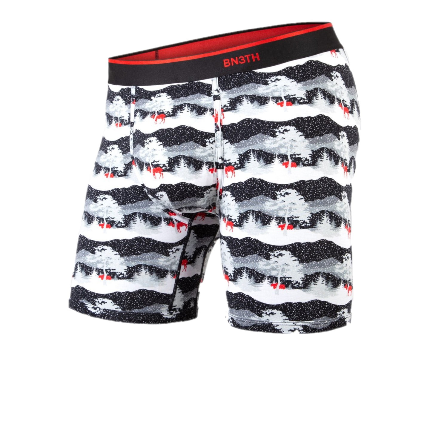 BN3TH Men's Prints Classic Boxer Brief (Dashed-Multi, Large) 