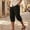 Black, variant on Tawop Cargo Shorts for Men Button Cargo Capri Casual with Pockets Solid Fashion Long Shorts, Black, L
