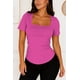 thumbnail image 1 of Blusa de licra fresca y elegante cuello cuadrado Fiusha Extra Grande, 1 of 2